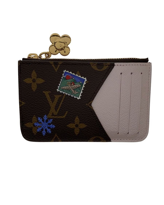 Preloved Authentic LOUIS VUITTON Card Case/PVC/Brown/All-over Pattern/Women's/M15333