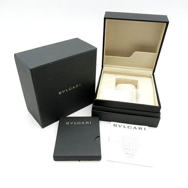 Preloved Authentic Rank SA Bvlgari Bvlgari Bvlgari 38mm Automatic Watch BB38SSAUTO/BB38BSSD/N Stainless Steel Men's Watch in Black with Box