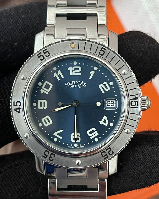 Preloved Authentic Rank A Hermes Clipper CL7.710 38mm Watch