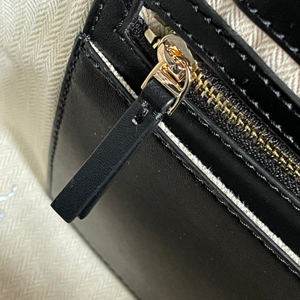 Preloved Authentic Tory Burch Britten Embossed Satchel in Black