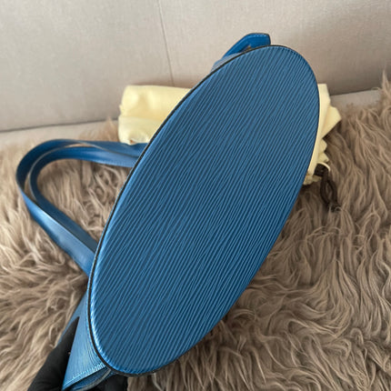 Preloved Authentic Louis Vuitton Saint Jacques bag in blue Epi leather