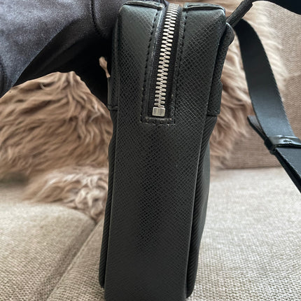 Preloved Authentic Louis Vuitton Taiga Leather Crossbody Bag – Épicéa Green, Silver Hardware