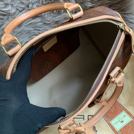 ETRO Paisley jacquard Boston bag