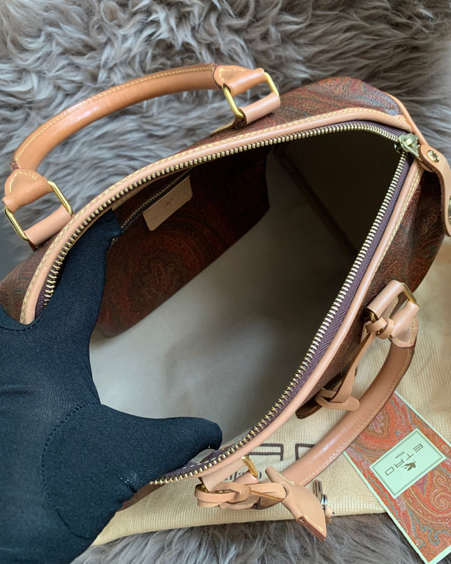 ETRO Paisley jacquard Boston bag
