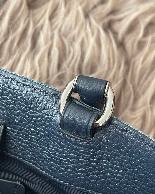 Authentic Preloved Coach Mini Lillie Carryall (Denim Multi)