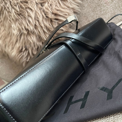 Preloved Authentic Givenchy Cut-Out Mini Crossbody Bag — Black Smooth Leather