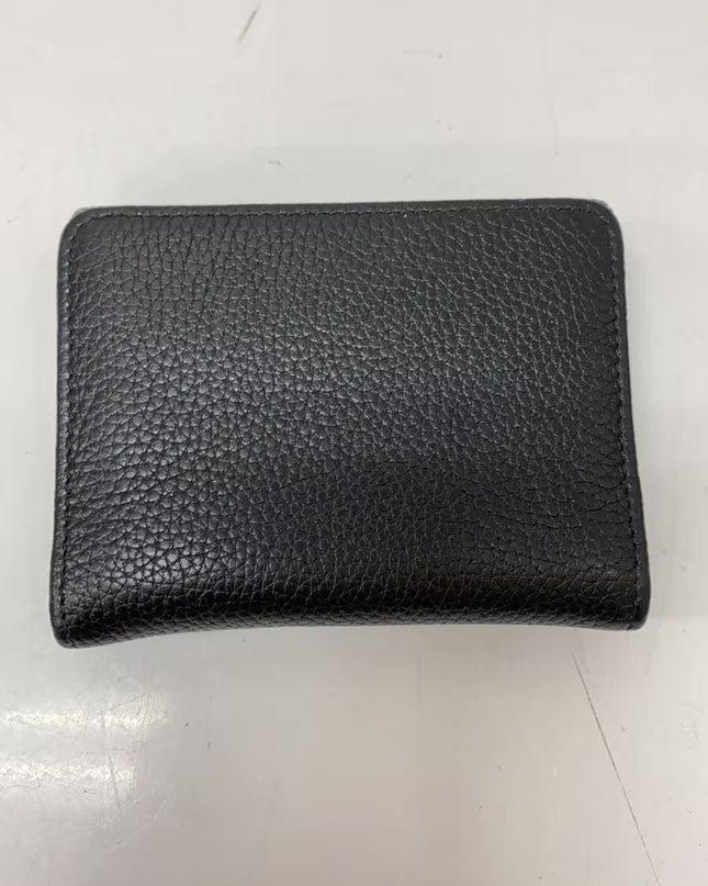 Preloved Authentic PRADA Coin Case/Card Case/PORTAF PICCOLO PATT/Grained Cowhide Leather/Black/1MH350