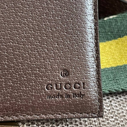 Preloved Authentic Gucci GG Supreme Canvas Leather and Python Medium Bamboo 1947 Top Handle Bag