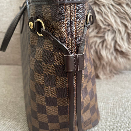 Preloved Authentic Louis Vuitton Neverfull PM — Damier Ebène Canvas