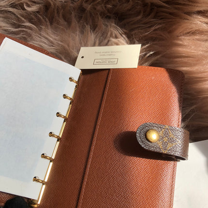 Louis Vuitton Preloved 2003 Agenda PM notebook cover monogram