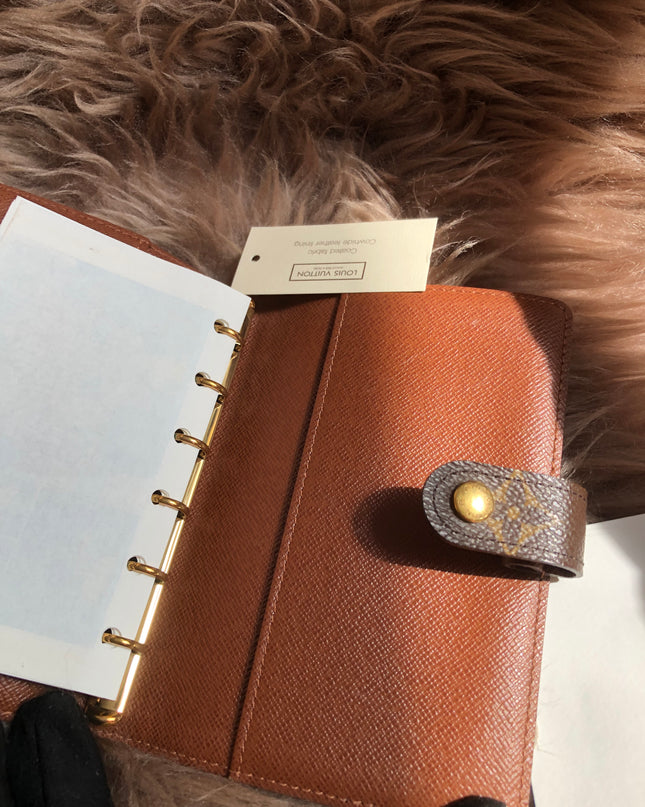 Louis Vuitton Preloved 2003 Agenda PM notebook cover monogram