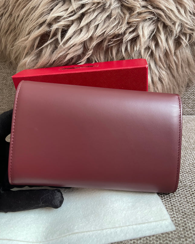 Preloved Authentic Cartier Must de Cartier Long Wallet in Bordeaux