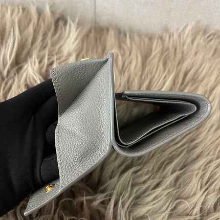 Preloved Authentic Yves Saint Laurent Trifold Compact Wallet