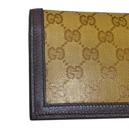 Preloved Authentic Gucci GG Crystal Chain Wallet in collaboration with adidas