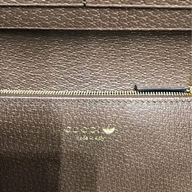 Preloved Authentic Gucci GG Crystal Chain Wallet in collaboration with adidas