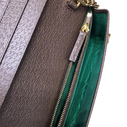 Preloved Authentic Gucci GG Crystal Chain Wallet in collaboration with adidas