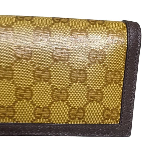 Preloved Authentic Gucci GG Crystal Chain Wallet in collaboration with adidas
