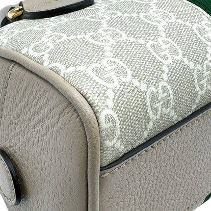 Preloved Authentic Rank A Gucci Ophidia Top Handle Mini 724606 Beige GG Supreme Women's Shoulder Bag