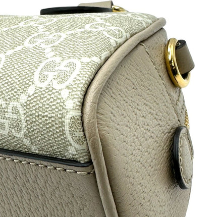 Preloved Authentic Rank A Gucci Ophidia Top Handle Mini 724606 Beige GG Supreme Women's Shoulder Bag