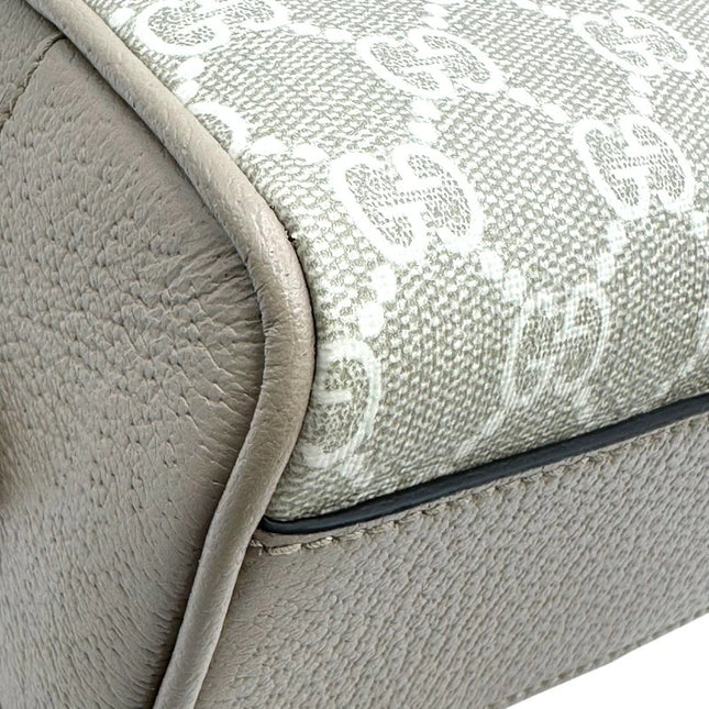 Preloved Authentic Rank A Gucci Ophidia Top Handle Mini 724606 Beige GG Supreme Women's Shoulder Bag