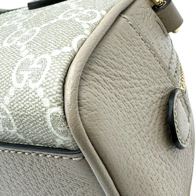 Preloved Authentic Rank A Gucci Ophidia Top Handle Mini 724606 Beige GG Supreme Women's Shoulder Bag