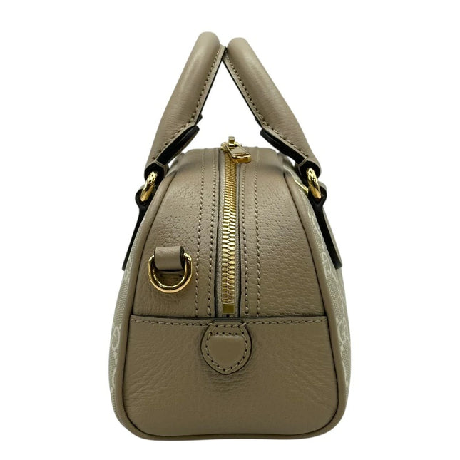 Preloved Authentic Rank A Gucci Ophidia Top Handle Mini 724606 Beige GG Supreme Women's Shoulder Bag