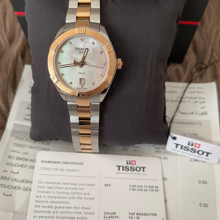 Preloved Authentic Tissot PR 100 Sport Chic 36mm