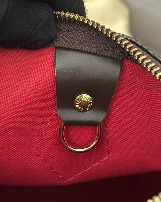 Preloved Authentic Louis Vuitton Speedy 30 handbag in the classic Damier Ebene