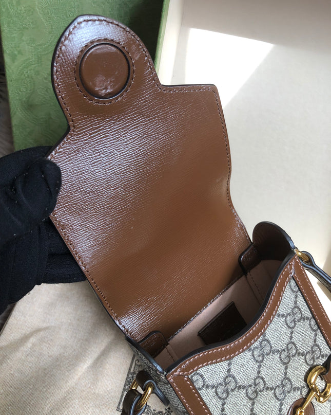 Preloved Gucci Horsebit 1955 mini bag