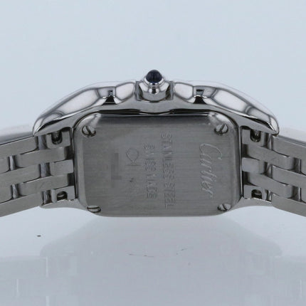 Preloved Authentic Rank A Cartier Panthère de Cartier Mini Watch WSPN0019 in Stainless Steel and Ivory