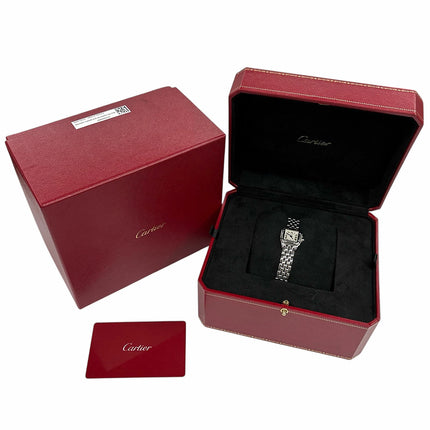 Preloved Authentic Rank A Cartier Panthère de Cartier Mini Watch WSPN0019 in Stainless Steel and Ivory