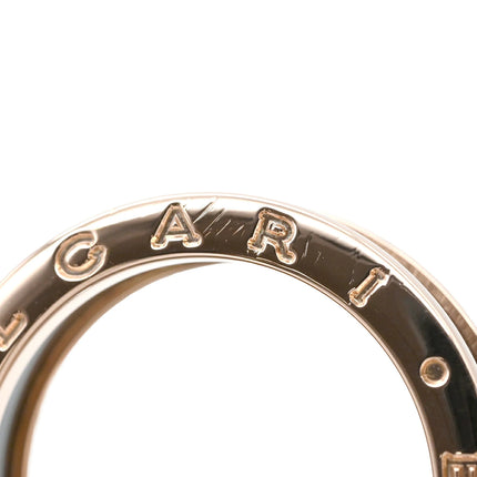 Preloved Authentic BVLGARI B-zero1 2-Band Ring in Pink Gold and Black, #59 (JP19) with Black Ceramic, 18K 750 PG, Size 18 [Boxed]