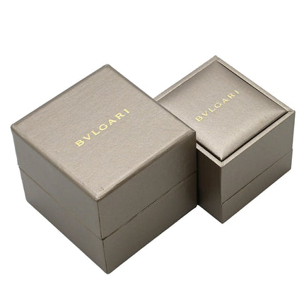 Preloved Authentic BVLGARI B-zero1 2-Band Ring in Pink Gold and Black, #59 (JP19) with Black Ceramic, 18K 750 PG, Size 18 [Boxed]