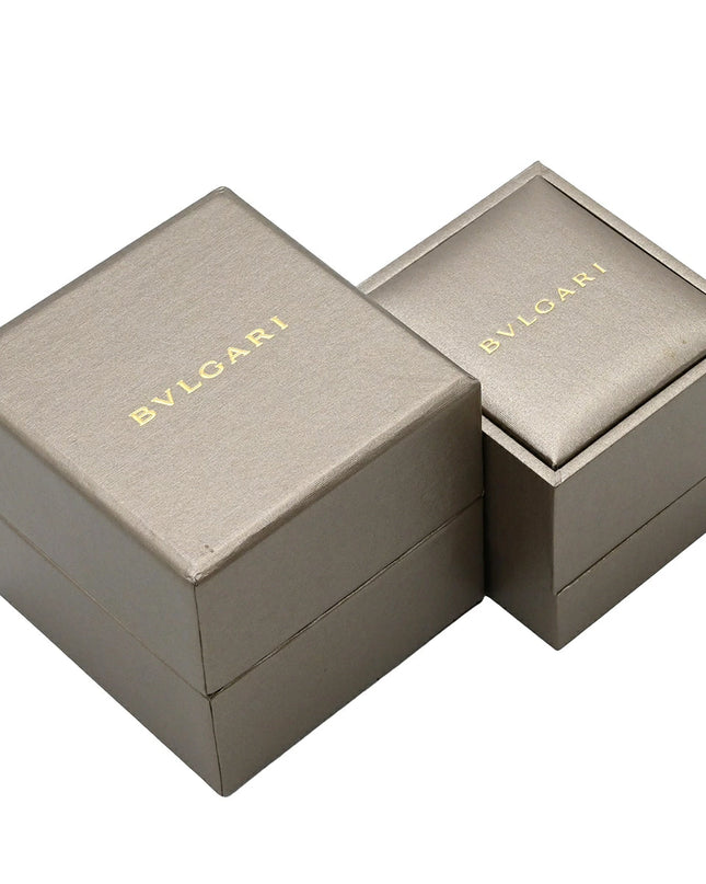 Preloved Authentic BVLGARI B-zero1 2-Band Ring in Pink Gold and Black, #59 (JP19) with Black Ceramic, 18K 750 PG, Size 18 [Boxed]