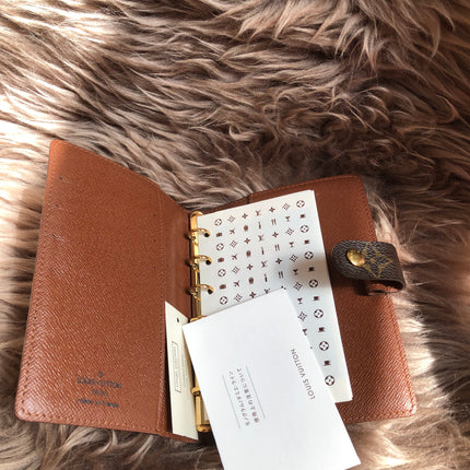 Louis Vuitton Preloved 2003 Agenda PM notebook cover monogram