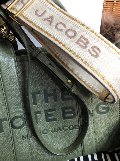 Preloved Marc Jacobs the medium leather tote bag in Green