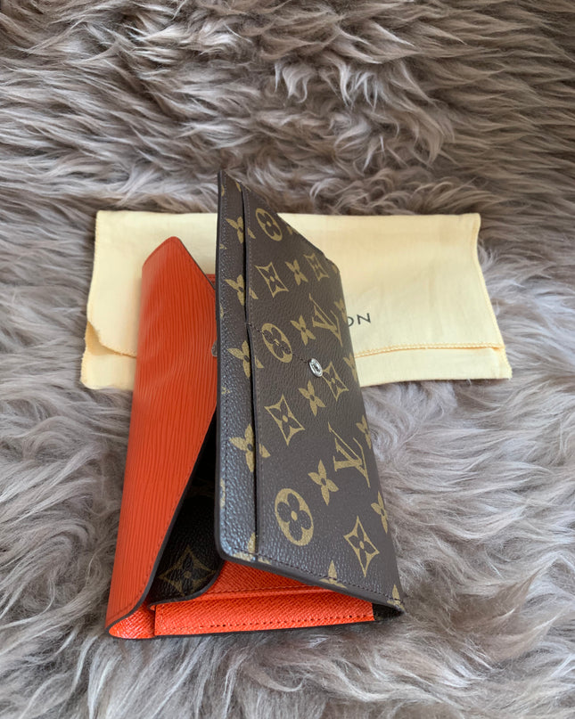 Louis Vuitton Monogram Orange Marie-Lou Wallet