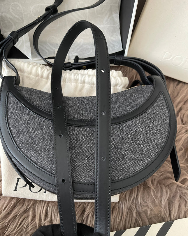 Preloved Authentic Polène Numéro Dix Grained Black Edition Calfskin