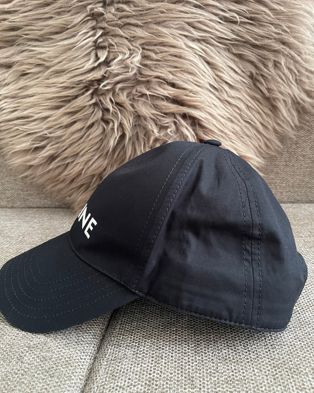 Preloved AuthenticCeline Embroidered Logo Baseball Cap – Black