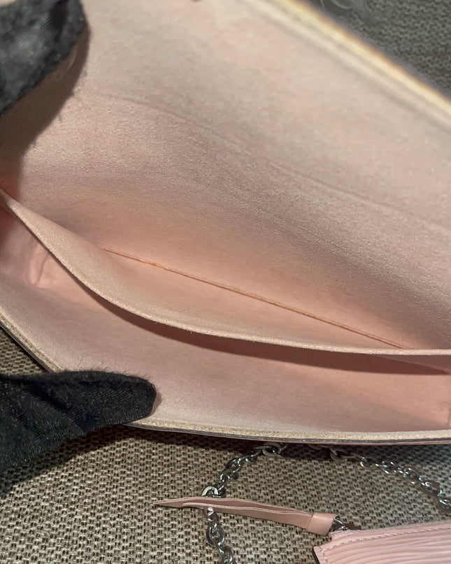 Preloved Authentic Louis Vuitton Felicie Pochette Epi Leather Rose Ballerine