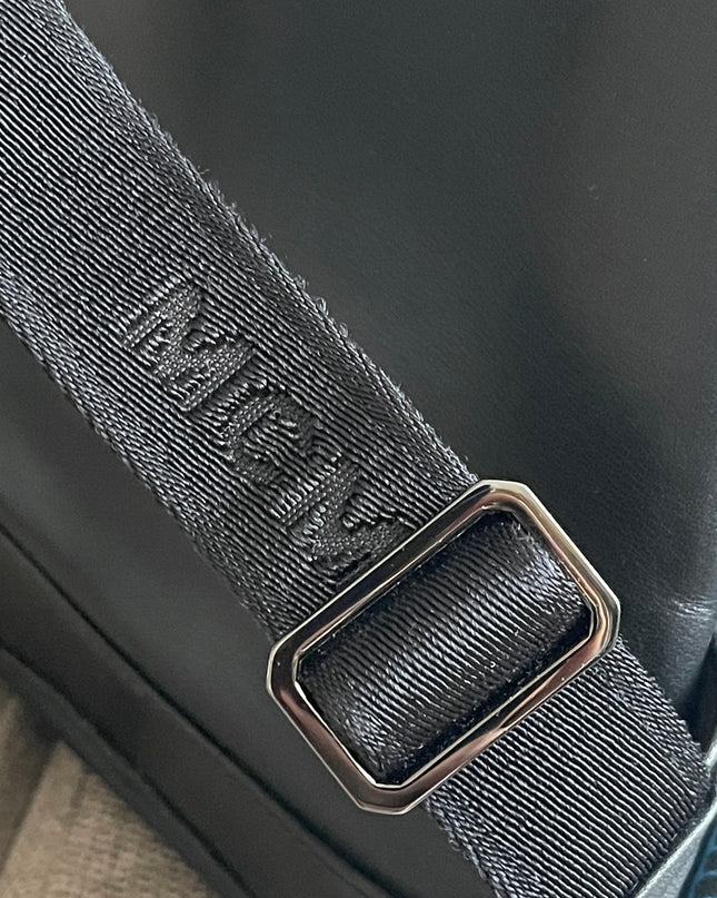 Preloved Authentic MCM Stark Backpack in Blue Black Visetos