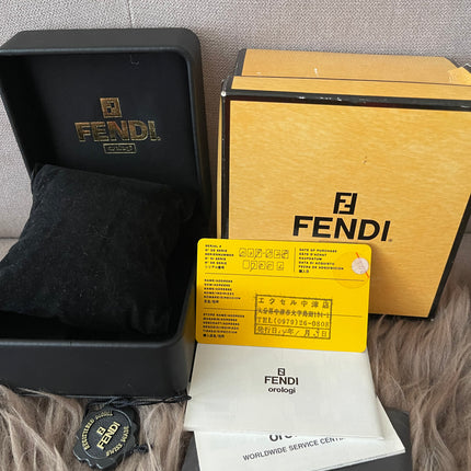 Preloved Authentic Fendi Mother of Pearl Gold Watch