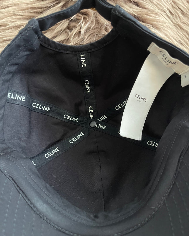 Preloved AuthenticCeline Embroidered Logo Baseball Cap – Black