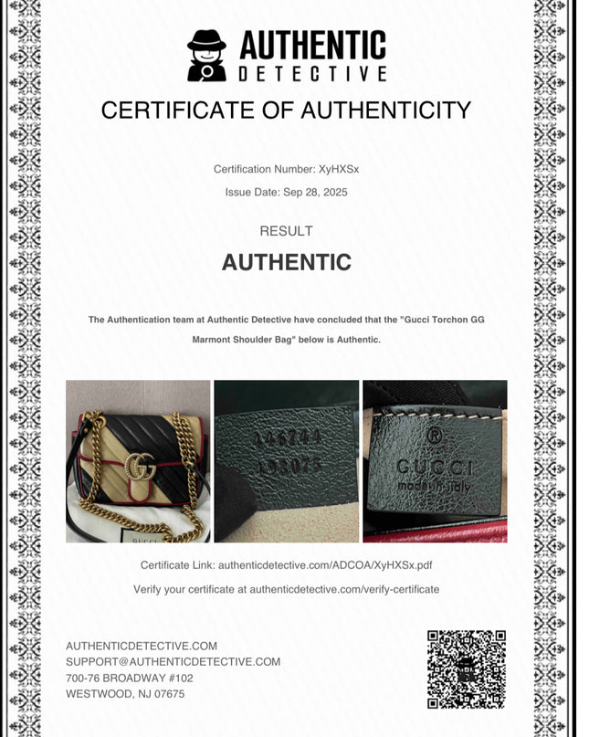 Preloved Authentic GUCCI GG Mini Marmont Matelassé Bag