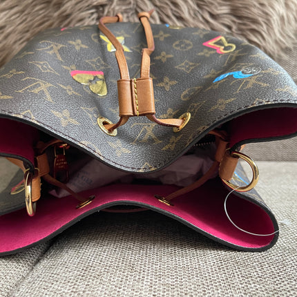 Preloved Authentic Louis Vuitton NéoNoé BB — Monogram Love Lock (Limited Edition)