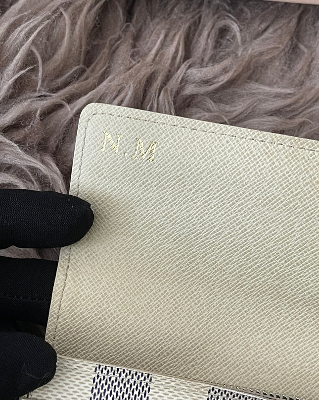 Preloved Authentic Rank B- Louis Vuitton Sarah wallet in the Damier Azur