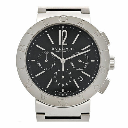 Preloved Authentic Bvlgari Bvlgari Bvlgari Chronograph BB42SSCH Automatic Stainless Steel Men's