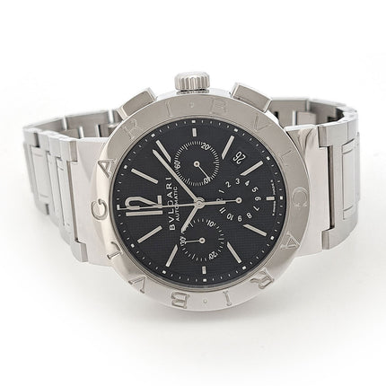 Preloved Authentic Bvlgari Bvlgari Bvlgari Chronograph BB42SSCH Automatic Stainless Steel Men's