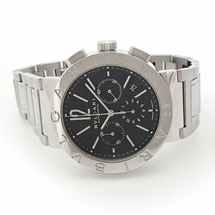 Preloved Authentic Bvlgari Bvlgari Bvlgari Chronograph BB42SSCH Automatic Stainless Steel Men's