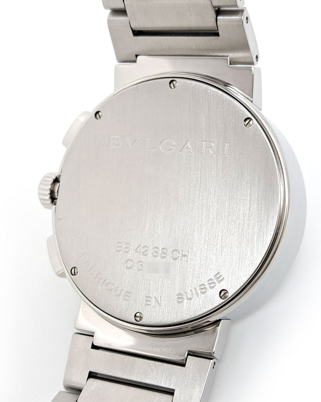 Preloved Authentic Bvlgari Bvlgari Bvlgari Chronograph BB42SSCH Automatic Stainless Steel Men's